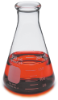 Flask, Erlenmeyer, glass 125 mL