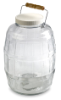 Container, glas, 10 L (2,5 gal), met dop met PTFE-voering
