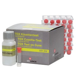 TOX cuvette test, 20 determin. TOX kuvettentest met geconserveerde lichtbacteriën