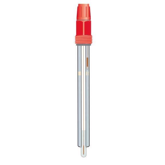 pH electrode 5335, solid electrolyte, 0-80 ºC, 2 bar