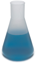 Flask, Erlenmeyer, polypropylene, 125 mL