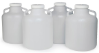 Set van (4) 10 L polyethyleenflessen, met doppen