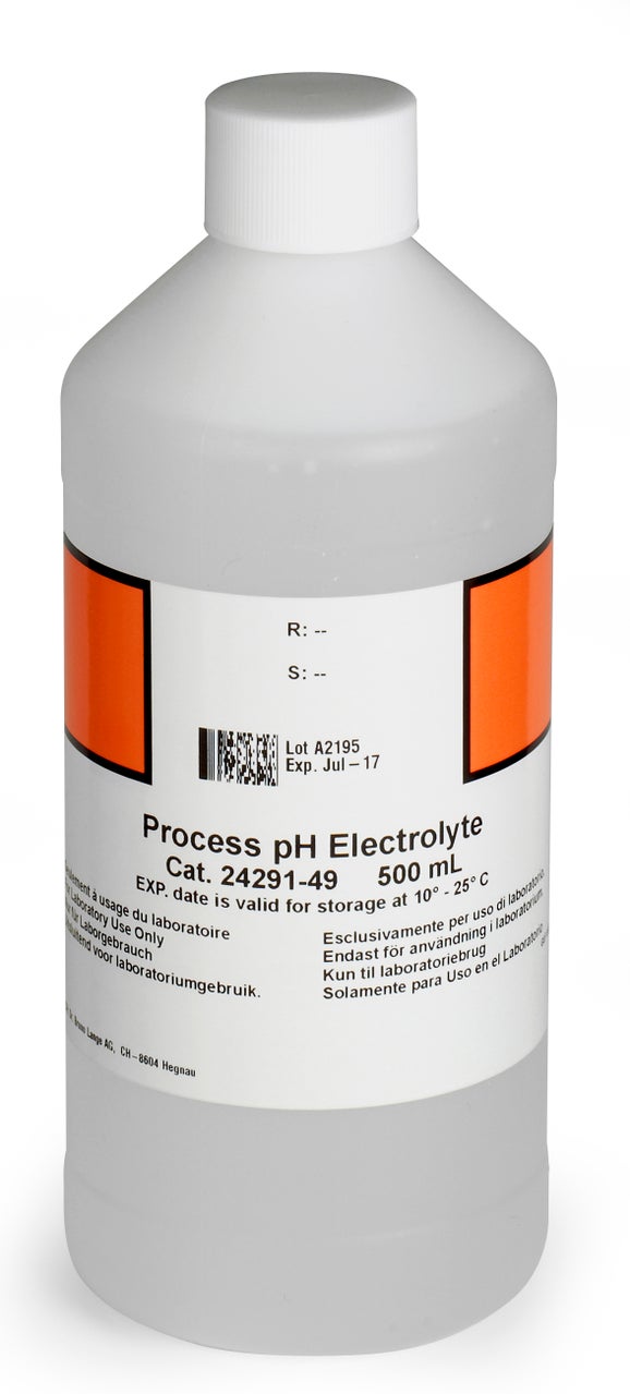 Proces-pH-elektrolyt, 0,5 L, voor APA-serie