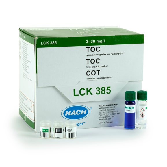 HACH TOC kuvettentest, LR (3,0-30,0 mg/L C), 25 testen