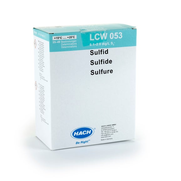Reagentiaset voor sulfide 0,1 - 2,0 mg/l S²⁻