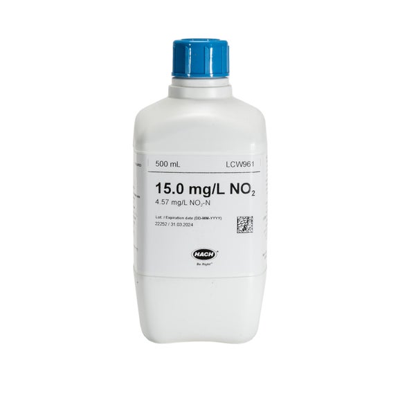 Nitrietstandaard, 15 mg/L NO₃ (4,57 mg/L NO₃-N), 500 mL