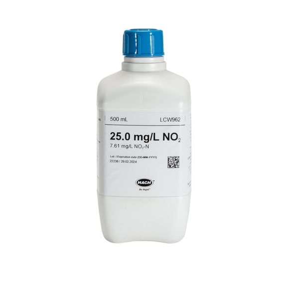 Nitrietstandaard, 25 mg/L NO₃ (7,62 mg/L NO₃-N), 500 mL