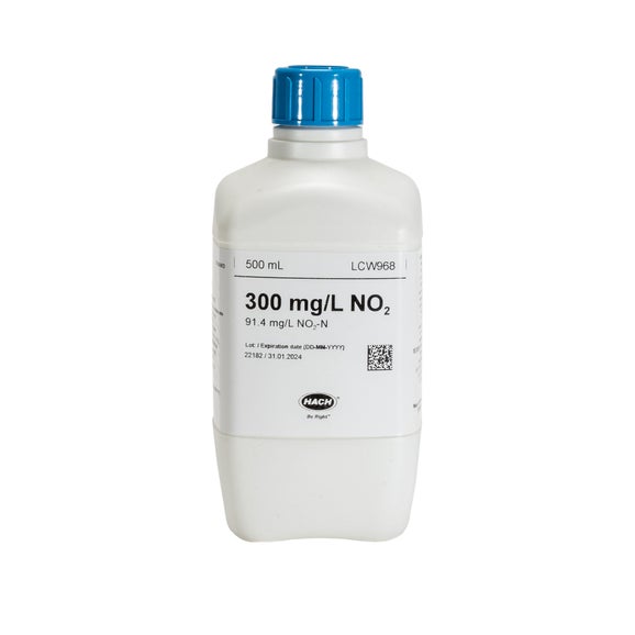 Nitrietstandaard, 300 mg/L NO₃ (91,5 mg/L NO₃-N), 500 mL