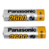 Oplaadbare batterij 2450 mAh, 1,2 V, type AA, 2 stuks